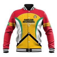 Guyana Cricket Custom Baseball Jacket Amazon Warriors Est 2013 Version - Wonder Print Shop
