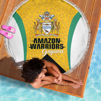 Guyana Cricket Beach Blanket Amazon Warriors Est 2013 Version - Wonder Print Shop
