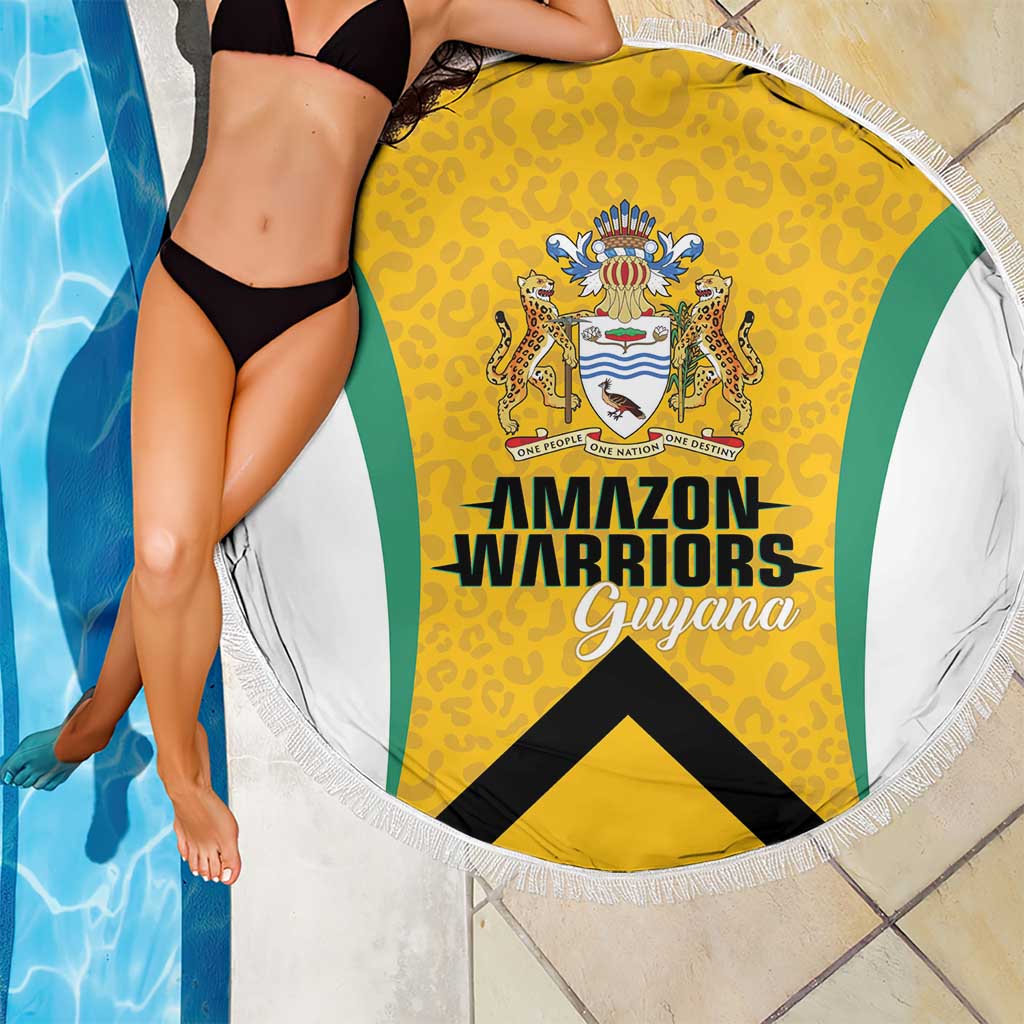 Guyana Cricket Beach Blanket Amazon Warriors Est 2013 Version - Wonder Print Shop