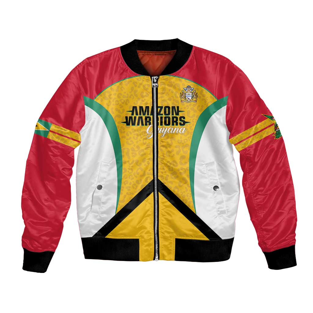 Guyana Cricket Custom Bomber Jacket Amazon Warriors Est 2013 Version - Wonder Print Shop