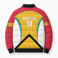 Guyana Cricket Custom Bomber Puffer Jacket Amazon Warriors Est 2013 Version - Wonder Print Shop