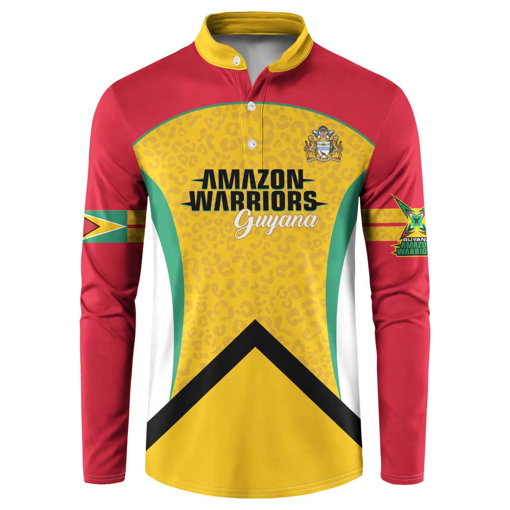 Guyana Cricket Custom Button Sweatshirt Amazon Warriors Est 2013 Version - Wonder Print Shop