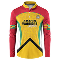 Guyana Cricket Custom Button Sweatshirt Amazon Warriors Est 2013 Version - Wonder Print Shop