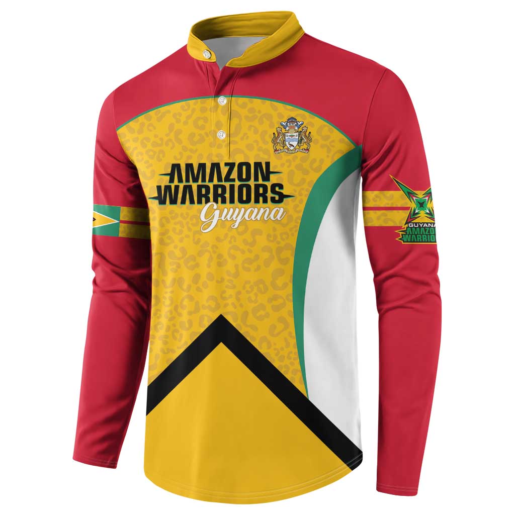 Guyana Cricket Custom Button Sweatshirt Amazon Warriors Est 2013 Version - Wonder Print Shop