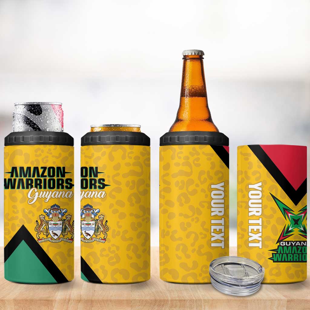 Guyana Cricket Custom 4 in 1 Can Cooler Tumbler Amazon Warriors Est 2013 Version - Wonder Print Shop