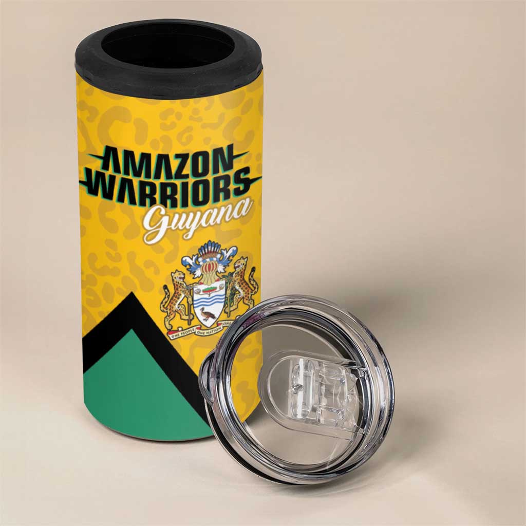 Guyana Cricket Custom 4 in 1 Can Cooler Tumbler Amazon Warriors Est 2013 Version - Wonder Print Shop
