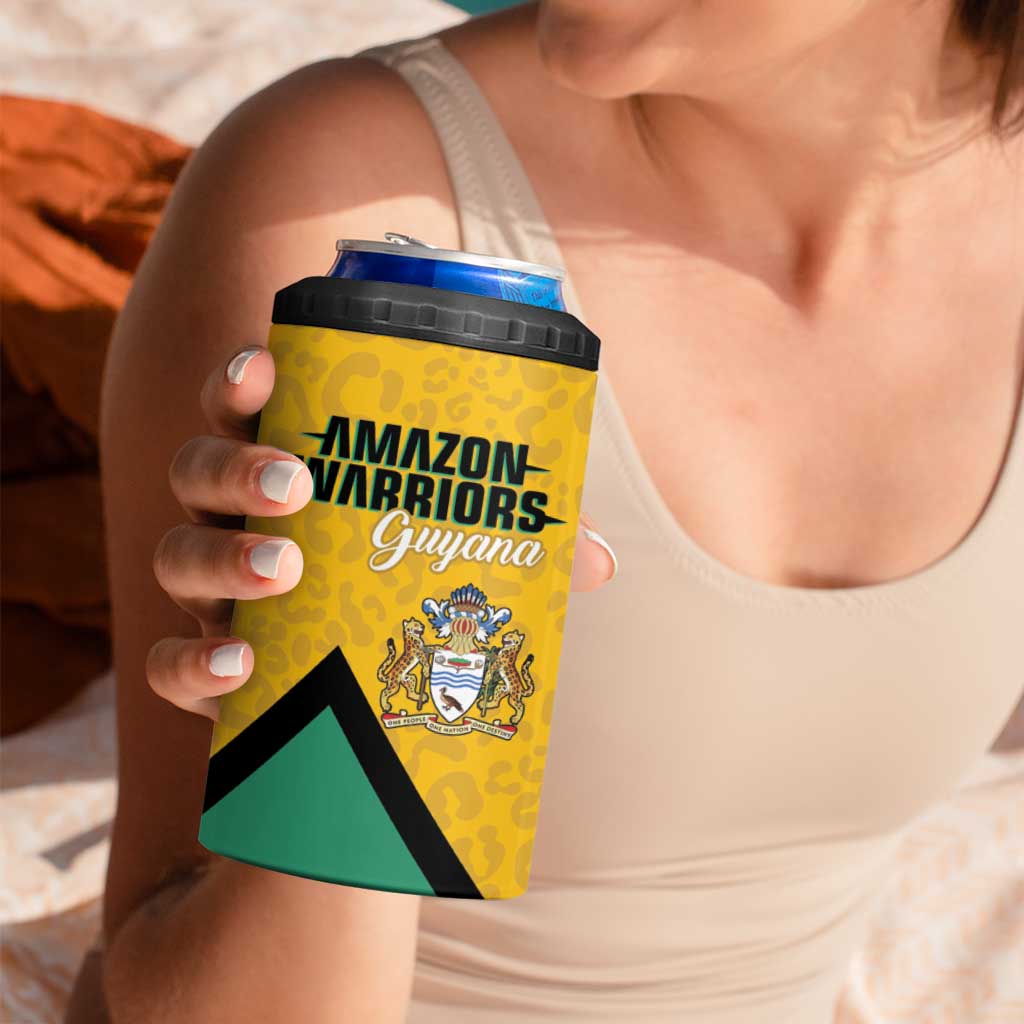 Guyana Cricket Custom 4 in 1 Can Cooler Tumbler Amazon Warriors Est 2013 Version - Wonder Print Shop