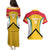 Guyana Cricket Custom Couples Matching Puletasi and Hawaiian Shirt Amazon Warriors Est 2013 Version - Wonder Print Shop