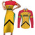 Guyana Cricket Custom Couples Matching Short Sleeve Bodycon Dress and Long Sleeve Button Shirt Amazon Warriors Est 2013 Version - Wonder Print Shop
