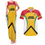 Guyana Cricket Custom Couples Matching Tank Maxi Dress and Hawaiian Shirt Amazon Warriors Est 2013 Version - Wonder Print Shop