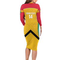 Guyana Cricket Custom Family Matching Long Sleeve Bodycon Dress and Hawaiian Shirt Amazon Warriors Est 2013 Version - Wonder Print Shop