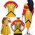 Guyana Cricket Custom Family Matching Off The Shoulder Long Sleeve Dress and Hawaiian Shirt Amazon Warriors Est 2013 Version - Wonder Print Shop