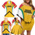 Guyana Cricket Custom Family Matching Off Shoulder Short Dress and Hawaiian Shirt Amazon Warriors Est 2013 Version - Wonder Print Shop