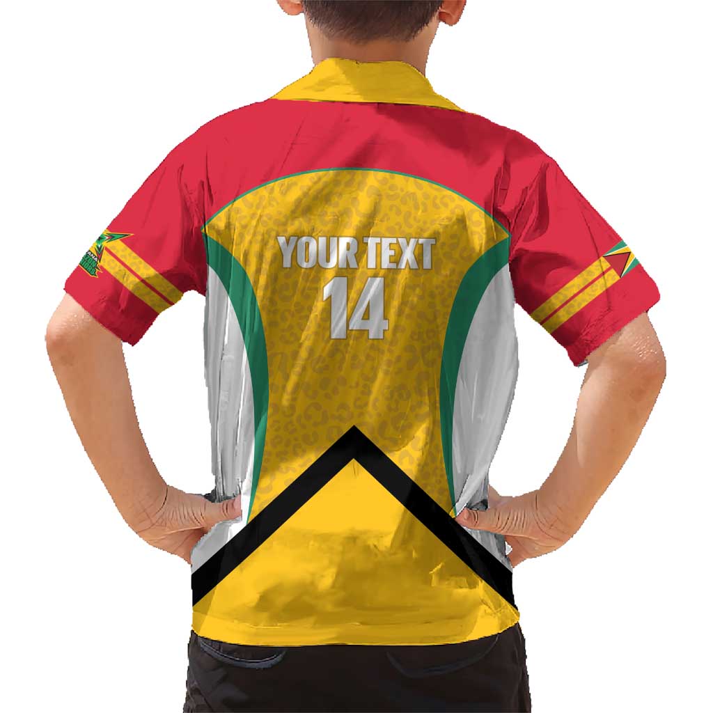 Guyana Cricket Custom Family Matching Short Sleeve Bodycon Dress and Hawaiian Shirt Amazon Warriors Est 2013 Version - Wonder Print Shop