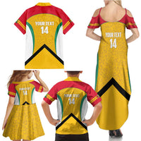 Guyana Cricket Custom Family Matching Summer Maxi Dress and Hawaiian Shirt Amazon Warriors Est 2013 Version - Wonder Print Shop