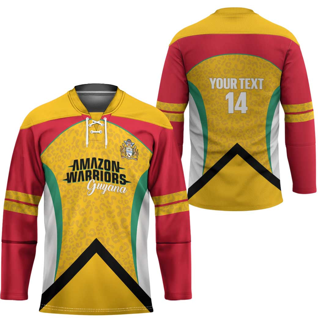 Guyana Cricket Custom Hockey Jersey Amazon Warriors Est 2013 Version - Wonder Print Shop