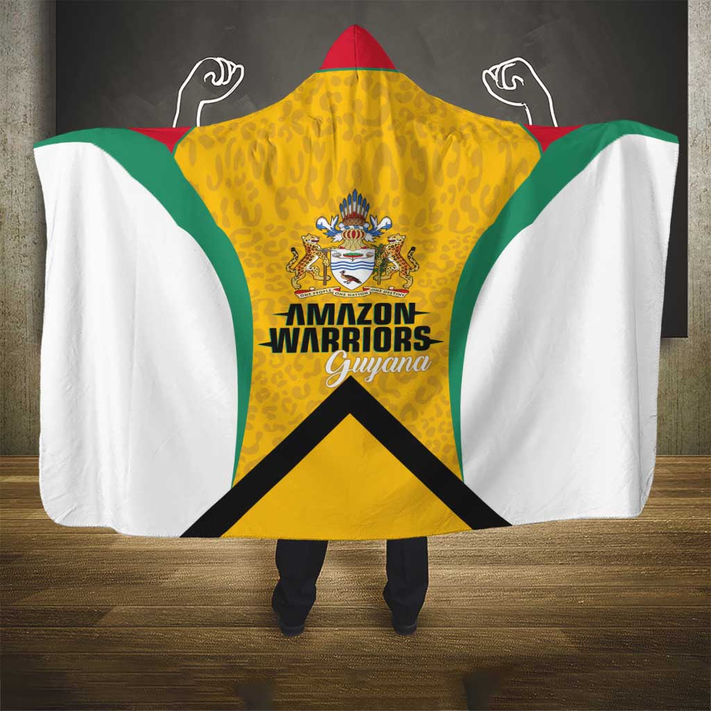 Guyana Cricket Hooded Blanket Amazon Warriors Est 2013 Version - Wonder Print Shop