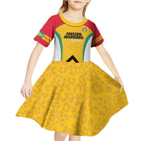 Guyana Cricket Custom Kid Short Sleeve Dress Amazon Warriors Est 2013 Version - Wonder Print Shop