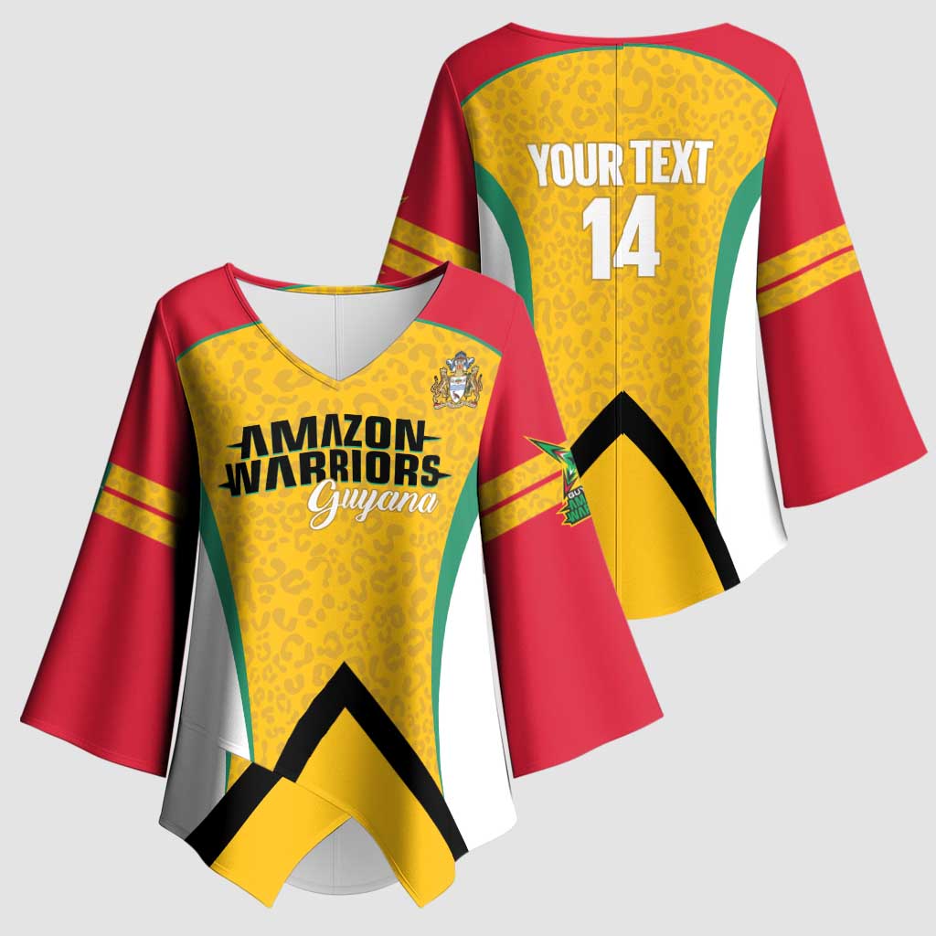 Guyana Cricket Custom Kimono Sleeve Blouse Amazon Warriors Est 2013 Version - Wonder Print Shop