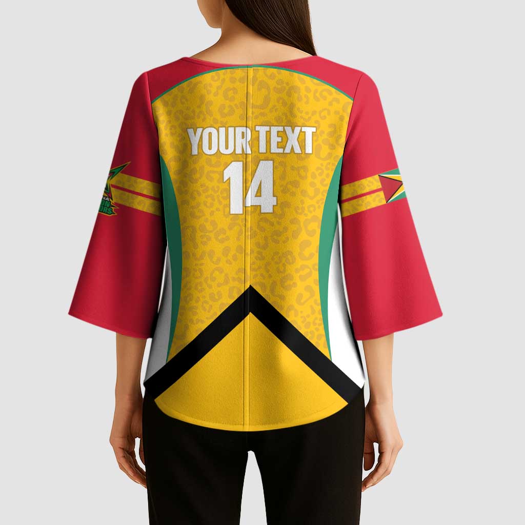 Guyana Cricket Custom Kimono Sleeve Blouse Amazon Warriors Est 2013 Version - Wonder Print Shop