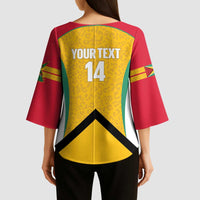 Guyana Cricket Custom Kimono Sleeve Blouse Amazon Warriors Est 2013 Version - Wonder Print Shop