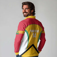 Guyana Cricket Custom Long Sleeve Polo Shirt Amazon Warriors Est 2013 Version - Wonder Print Shop