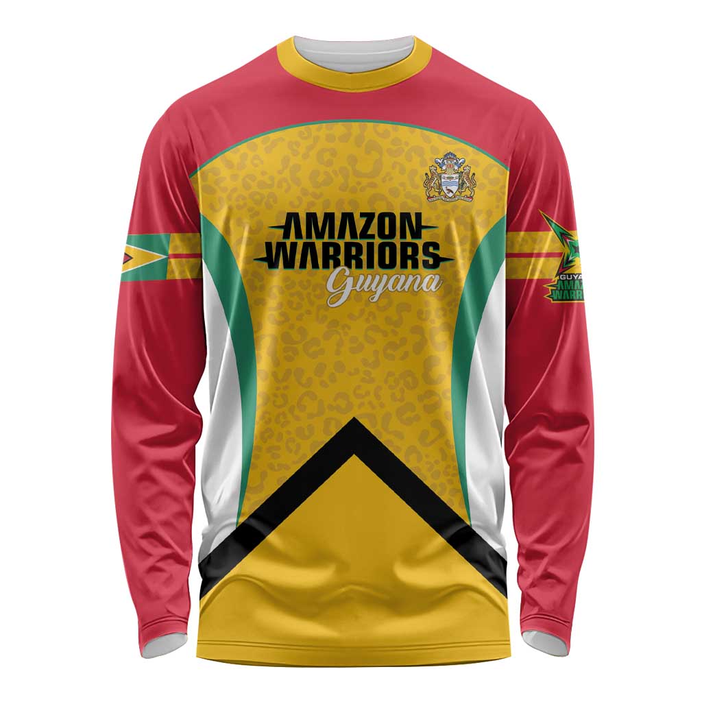 Guyana Cricket Custom Long Sleeve Shirt Amazon Warriors Est 2013 Version - Wonder Print Shop