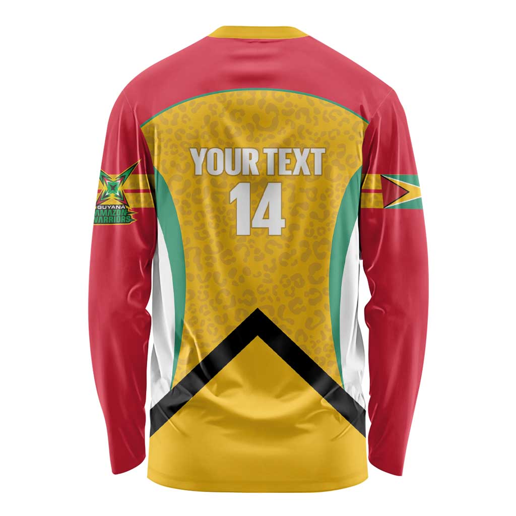Guyana Cricket Custom Long Sleeve Shirt Amazon Warriors Est 2013 Version - Wonder Print Shop