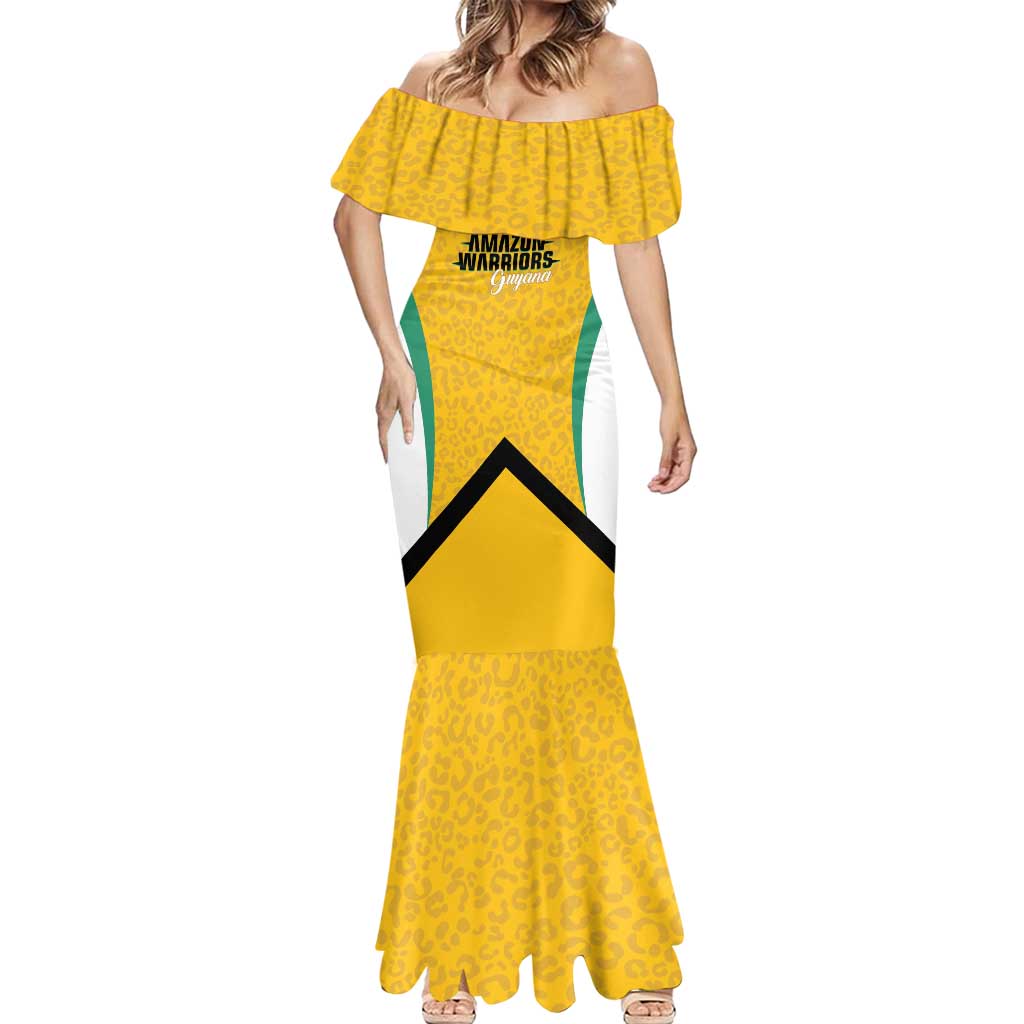 Guyana Cricket Custom Mermaid Dress Amazon Warriors Est 2013 Version - Wonder Print Shop