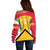 Guyana Cricket Custom Off Shoulder Sweater Amazon Warriors Est 2013 Version - Wonder Print Shop