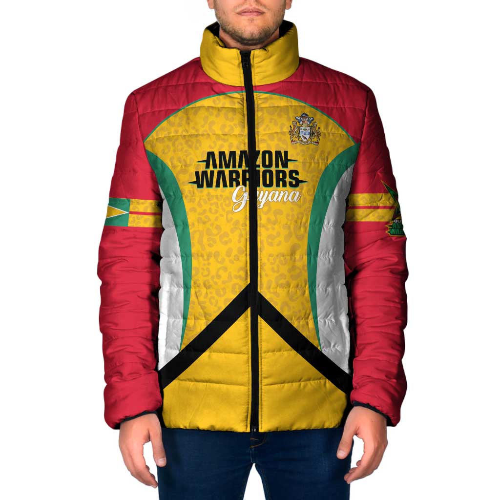 Guyana Cricket Custom Padded Jacket Amazon Warriors Est 2013 Version - Wonder Print Shop