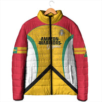Guyana Cricket Custom Padded Jacket Amazon Warriors Est 2013 Version - Wonder Print Shop