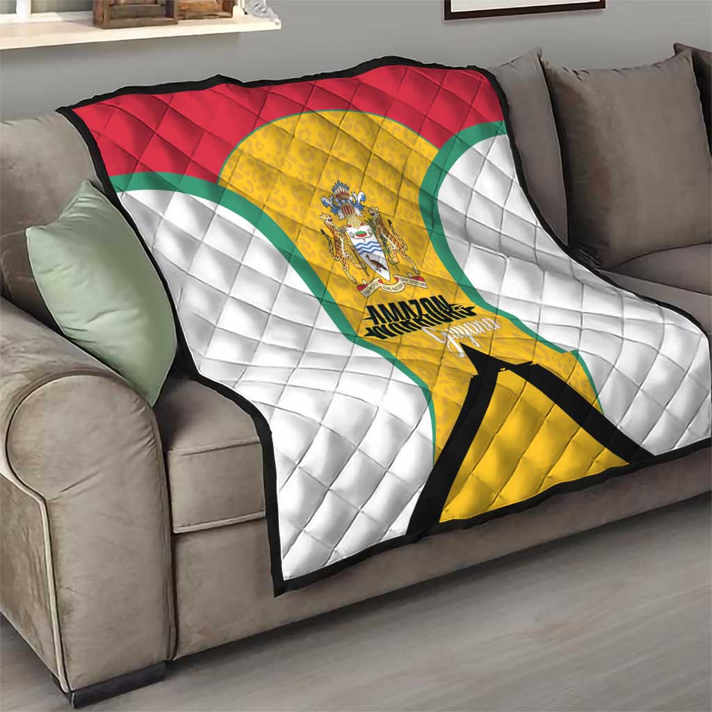 Guyana Cricket Quilt Amazon Warriors Est 2013 Version - Wonder Print Shop