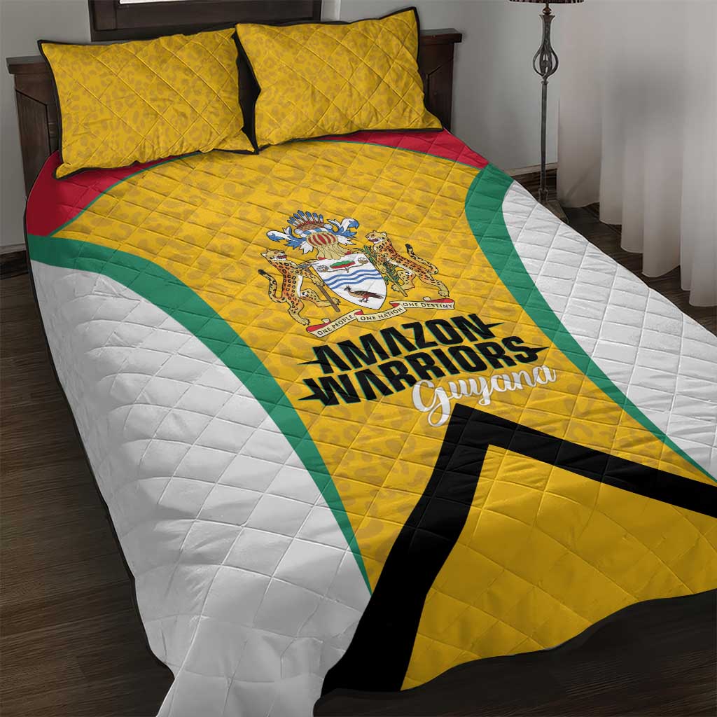 Guyana Cricket Quilt Bed Set Amazon Warriors Est 2013 Version - Wonder Print Shop