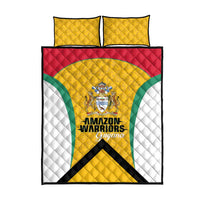 Guyana Cricket Quilt Bed Set Amazon Warriors Est 2013 Version - Wonder Print Shop