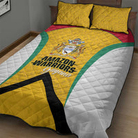Guyana Cricket Quilt Bed Set Amazon Warriors Est 2013 Version - Wonder Print Shop