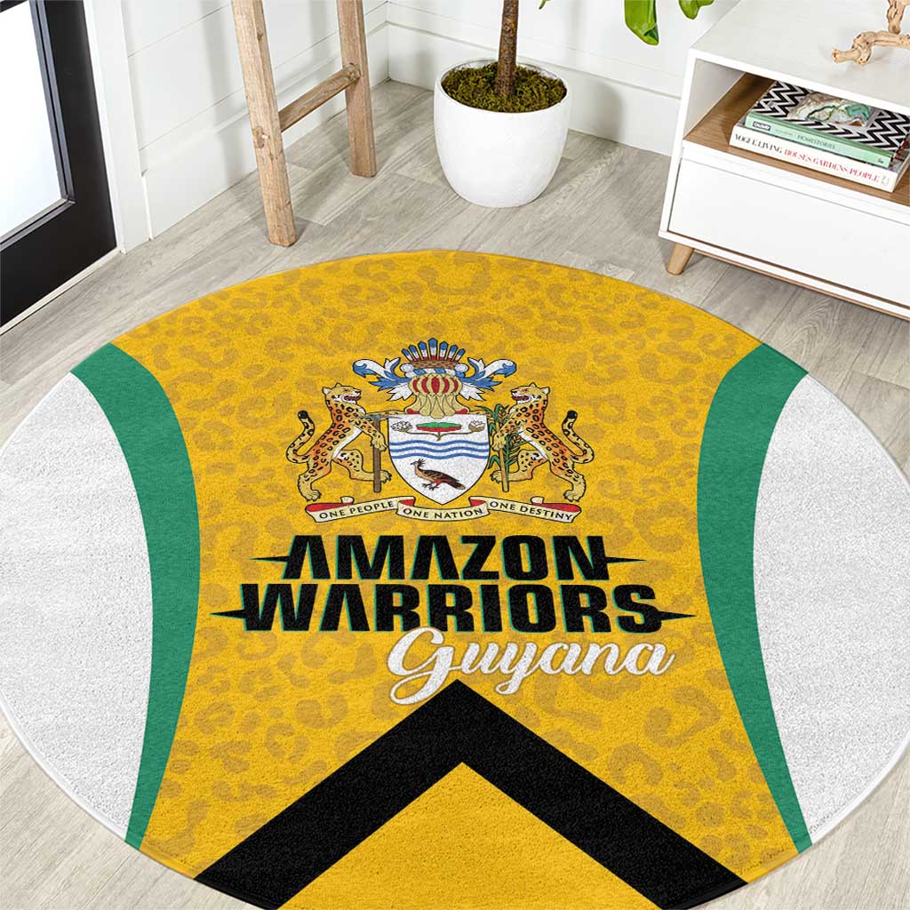 Guyana Cricket Round Carpet Amazon Warriors Est 2013 Version - Wonder Print Shop