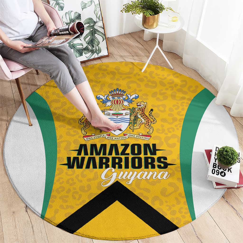 Guyana Cricket Round Carpet Amazon Warriors Est 2013 Version - Wonder Print Shop