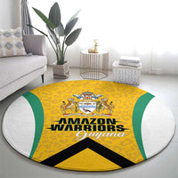 Guyana Cricket Round Carpet Amazon Warriors Est 2013 Version - Wonder Print Shop