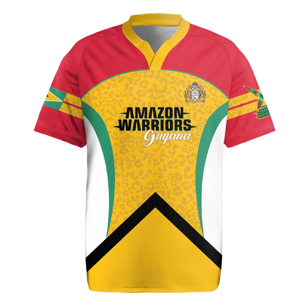 Guyana Cricket Custom Rugby Jersey Amazon Warriors Est 2013 Version - Wonder Print Shop