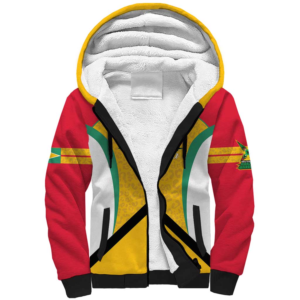 Guyana Cricket Custom Sherpa Hoodie Amazon Warriors Est 2013 Version - Wonder Print Shop