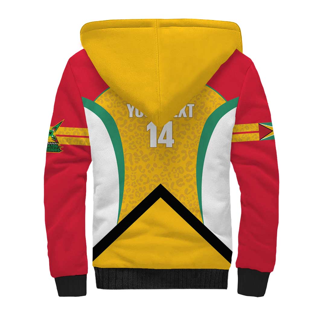 Guyana Cricket Custom Sherpa Hoodie Amazon Warriors Est 2013 Version - Wonder Print Shop