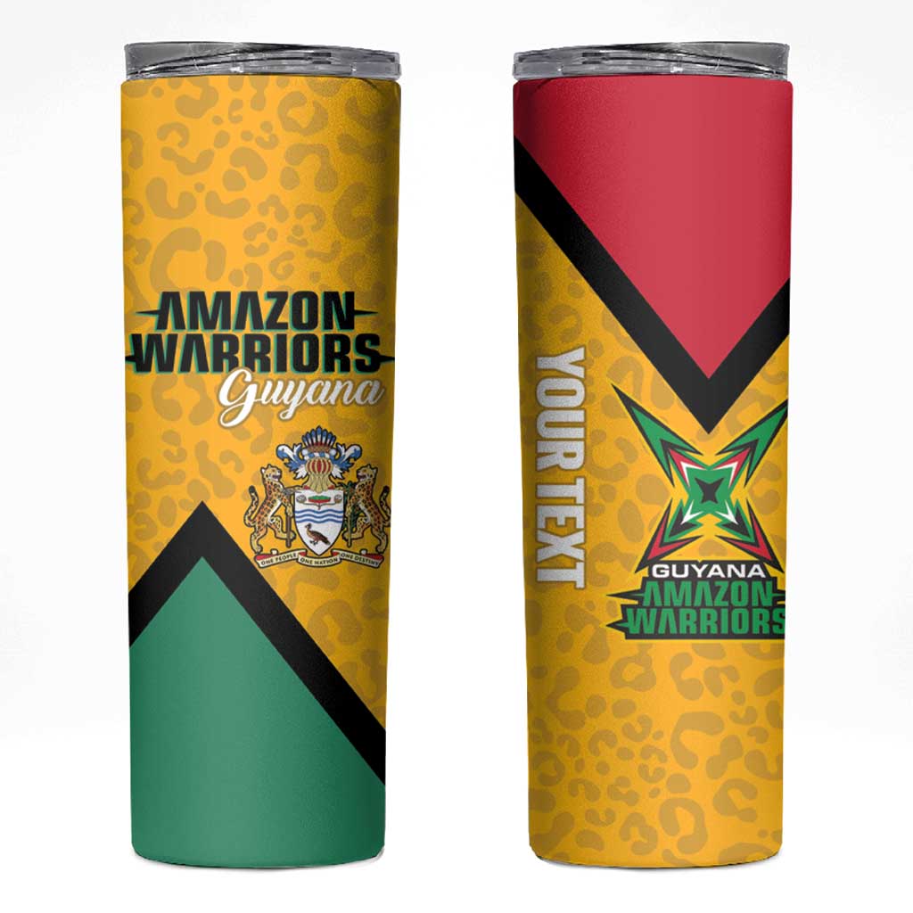 Guyana Cricket Custom Skinny Tumbler Amazon Warriors Est 2013 Version - Wonder Print Shop