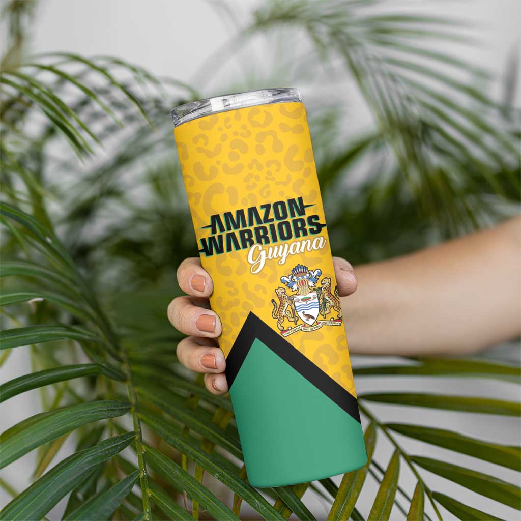 Guyana Cricket Custom Skinny Tumbler Amazon Warriors Est 2013 Version - Wonder Print Shop