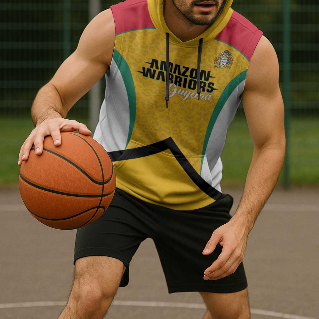 Guyana Cricket Custom Sleeveless Hoodie Amazon Warriors Est 2013 Version - Wonder Print Shop