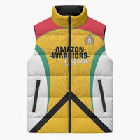 Guyana Cricket Custom Sleeveless Puffer Jacket Amazon Warriors Est 2013 Version - Wonder Print Shop