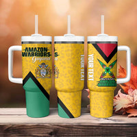Guyana Cricket Custom Tumbler With Handle Amazon Warriors Est 2013 Version - Wonder Print Shop