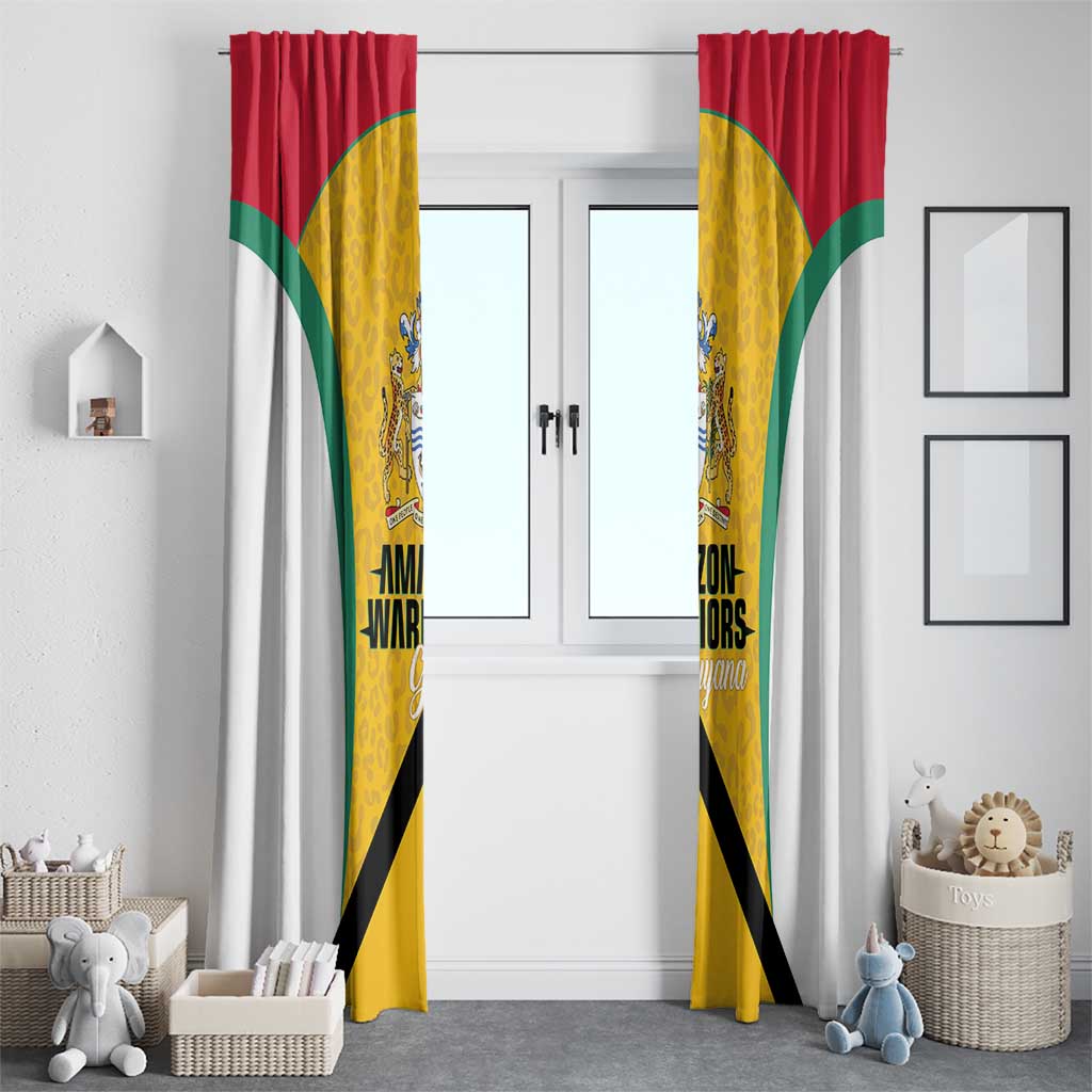 Guyana Cricket Window Curtain Amazon Warriors Est 2013 Version - Wonder Print Shop