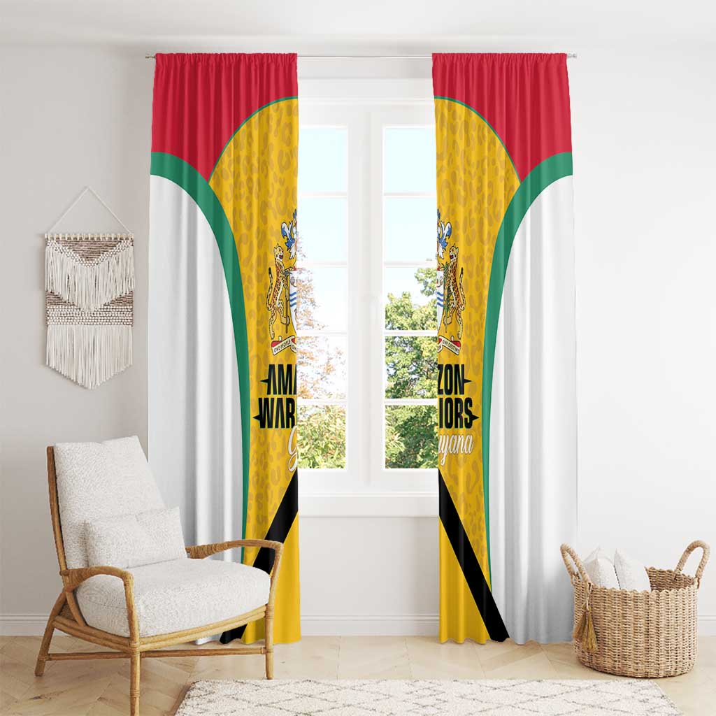 Guyana Cricket Window Curtain Amazon Warriors Est 2013 Version - Wonder Print Shop