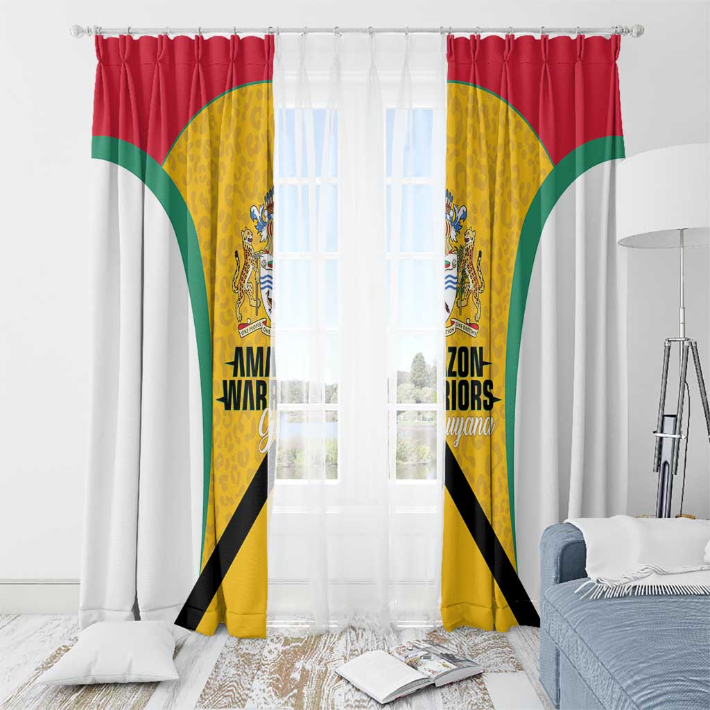 Guyana Cricket Window Curtain Amazon Warriors Est 2013 Version - Wonder Print Shop